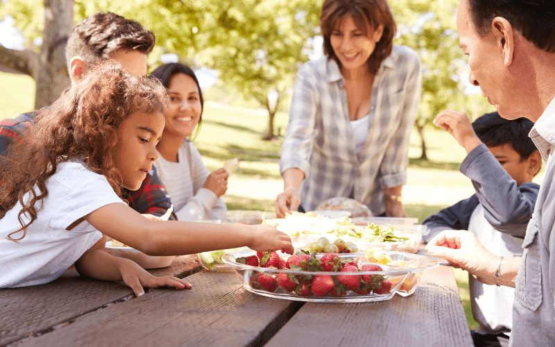 Eine Picknick